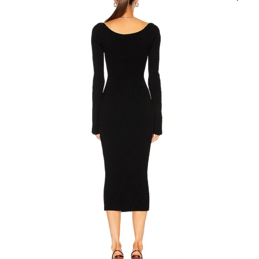 KHAITE Black Long Sleeve Dress - Picture 3 of 5